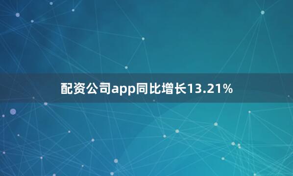 配资公司app同比增长13.21%